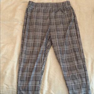 plaid work pants